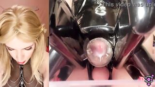 Trans Female domination Jessica Bloom Edges And Drains Her Yam-sized Pipe While Demeaning You SPH