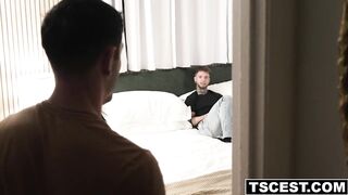 Nico Coopa helping his stepbrother Atlas Alexander loosen for a while by getting private with him and boinking his boypussy