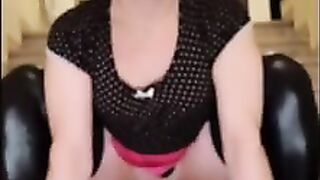 Sissy faux-cock railing compilation