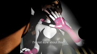 Spider Gwen Inhaling Beefstick