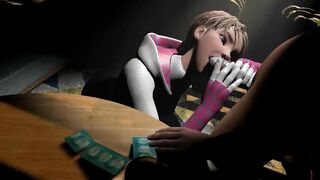 Spider Gwen Inhaling Beefstick