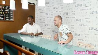Tgirl Maira Dimov Gets Caught Inbetween 2 Bones