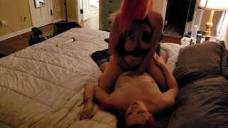 Tranny on Females and t-models in blowing, pulverizing, cunnilingus, and rope-on have fun with sans a condom creampies compilation preview