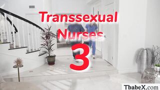 Super-naughty fellow drills the home service TRANSSEXUAL nurse rectum