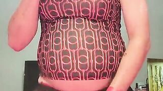 Huge-chested Sissy Jizzing