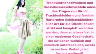 Sexy german latex dirndl sluts - I'm wearing a sexy latex flutter-apron dirndl