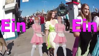 Sexy german latex dirndl sluts - I'm wearing a sexy latex flutter-apron dirndl