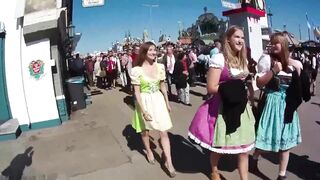 Sexy german latex dirndl sluts - I'm wearing a sexy latex flutter-apron dirndl
