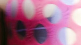 Mona Kim, pretty Korean Shemale Fucked Through Fishnet