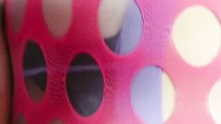 Mona Kim, pretty Korean Shemale Fucked Through Fishnet