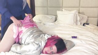 Glorious Crossdresser in Goods Torned Yoga Trousers Ravages Trans Female
