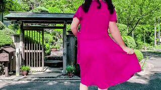 1 Dancer Super hot Wondrous Caboose and Sweet Femboy Shaft Enticing Sundress White Sissy