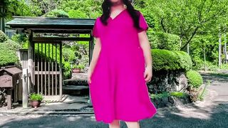 1 Dancer Super hot Wondrous Caboose and Sweet Femboy Shaft Enticing Sundress White Sissy