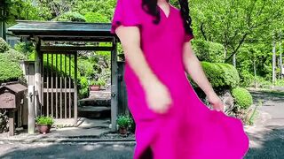 1 Dancer Super hot Wondrous Caboose and Sweet Femboy Shaft Enticing Sundress White Sissy