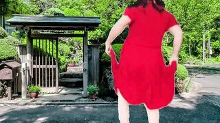 1 Dancer Super hot Wondrous Caboose and Sweet Femboy Shaft Enticing Sundress White Sissy
