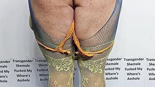An Arab trans : having my facehole pulverized and my insatiable arse drilled by a fake penis, catapulting it—along with the testicles—totally into my rear.