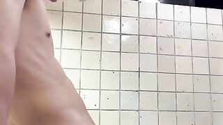 Super-fucking-hot Figure Trans Gets Romped In Public Shower
