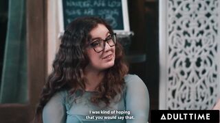 ADULT TIME - PHAT ASS WHITE GIRL Leana Lovings Gets A Taste Of Trans Man rod During Sensuous Bang With T-Woman Emma Rose