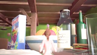 3DGSPOT - Lil' Trans Smashes With Massive Buxom Trans! FRENCH SUBTITLES! THREE DIMENSIONAL TOON PORNOGRAPHY!