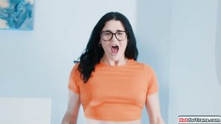 Ladyboy yoga turn into a ladyboy manmeat gargle and ass fucking three-way