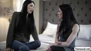 Bony Step-mom pulverizes her kinky daughters snatch