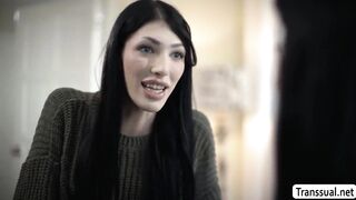Bony Step-mom pulverizes her kinky daughters snatch