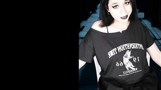 badass punk punk dame DaniTheCutie agrees to unwrap and get humped by a machine for money
