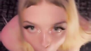 Towheaded Transsexual Gasps On Big black cock