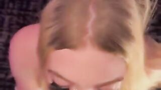 Towheaded Transsexual Gasps On Big black cock