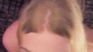 Towheaded Transsexual Gasps On Big black cock