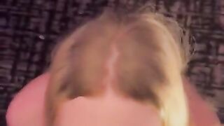 Towheaded Transsexual Gasps On Big black cock