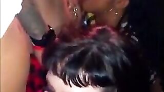 FREE-FOR-ALL THESE trio TRAMP FUCKSLUTS DEEP-THROAT EVERYONE'S SPUNK-PUMPS