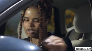 Ebony Trans Lady Vi butt sex banged by Tony3