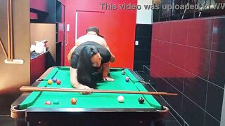 Having fuck-a-thon with this red-hot white fellow's penis and adorable bum after winning at pool.