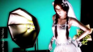 A risky photoshoot just before the wedding day (THREE DIMENSIONAL Manga porn)