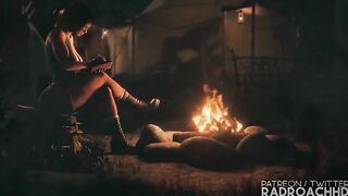 Lara Croft And Tribal Futa Toon