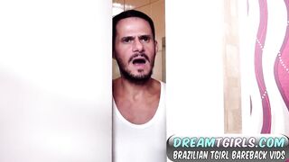 Big Cock Brazilian Tgirl Isabella Tops Lucky Horny Guy