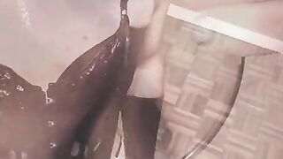 transsexual Kandi Kane Takes 15" BIG BLACK COCK eXXXtreme BUTTFUCK PENALTY