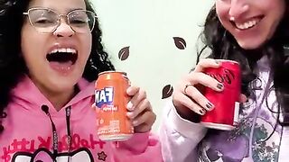 Burping Compete Gulping Soda Lezzy Sassy Duo