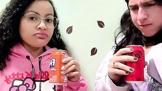 Burping Compete Gulping Soda Lezzy Sassy Duo