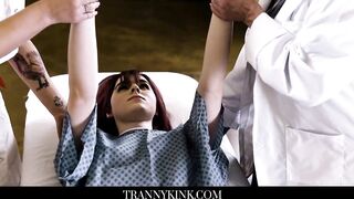COUGAR Medic and TRANSSEXUAL Nurse Lure Trans Patient Into Three way Penetrate