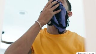 Weirdo son witnesses step-mom having hook-up