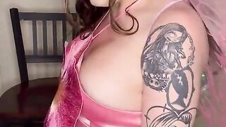 Handsome, ethereal she-male pixie blows a load sheen everywhere