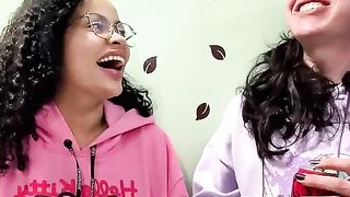 Burping Challenge Swallowing Soda Girl-girl Garrulous Duo