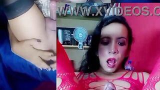 This super hot trans gal enjoys to rail and opened up her gams to use her homemade fucktoy; listen to her uber-sexy yells.