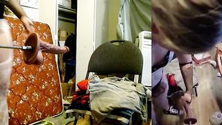Hismith Servok shag machine bangs lucy laurel trans porno star up the butt with a huge boner