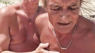 Live romp flash recording, naturist beach, mobile version 4K, t-model gf and cis man19.05.2025 1