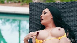 TRANS ANGELS - Kimberlee's Bootie Perceives So Excellent That Michael Jackman Shoots a load Deep Inwards It, Leaving Her With A Internal ejaculation