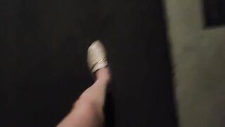 Transgirl Ting xuan pisses and strokes outdoors and spunks on her gams.