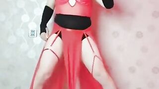 Ultra-cute White Guy Sissy in Her Pansy